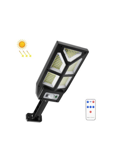 Sones Tg-ty100 196 Led Güneş Enerjili Açık İnsan Vücudu İndüksiyon Duvar Lambası Bahçe Çiti Sokak Lambası