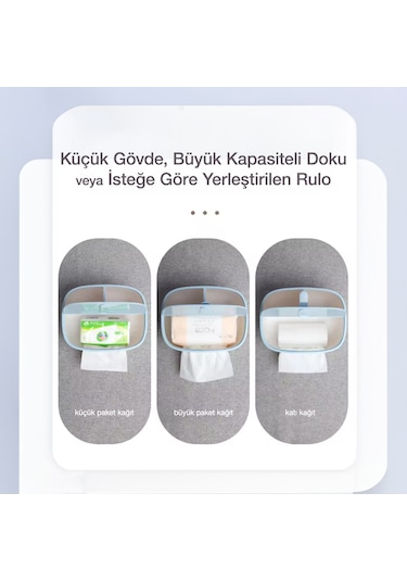 Ecoco Çok Amaçlı Bölmeli Peçetelik Ve Saklama Kutusu