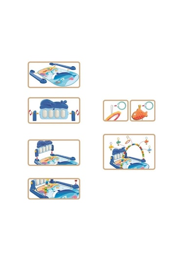 Birlik Oyuncak Babycim Balina Piyanolu Oyun Halısı