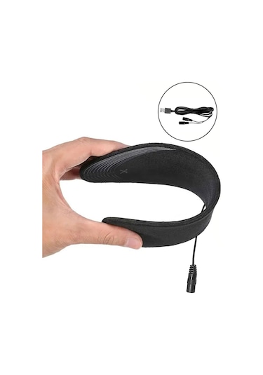 Elektrikli Taşınabilir Kablolu 35-45 Numara Deri Siyah Isıtıcılı Ayakkabı Tabanlığı Siyah