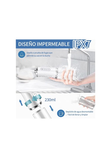 Shineyee Evde Kullanım İçin Taşınabilir Diş Temizleme Cihazı - 4 Nozullu Şarjlı Ağız Bakım Seti