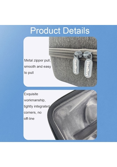 Pico 4 Hbv-494 Eva Anti-şok Ve Düşmeye Dayanıklı Vr Gözlük Saklama Çantası Gri