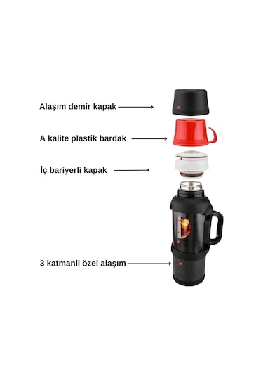 3.6 Litre 48 Saat Aile Termosu