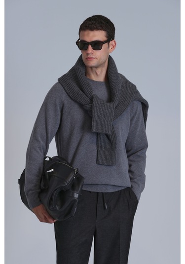 Lufian Moon Erkek Kazak Gri Gri 112090128100150 Gri