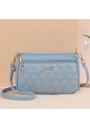 Güzel Nakışlı Askılı Çanta Kadın Çoklu Cepler Ve Büyük Kapasiteli Omuz Çantası Moda Kadın Çantası Deep-blue Çok Renkli