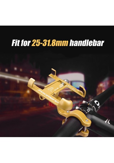 Promend-güçlü Alüminyum Alaşım Bisiklet Telefon Dağı Bisiklet Y13312tı Gri