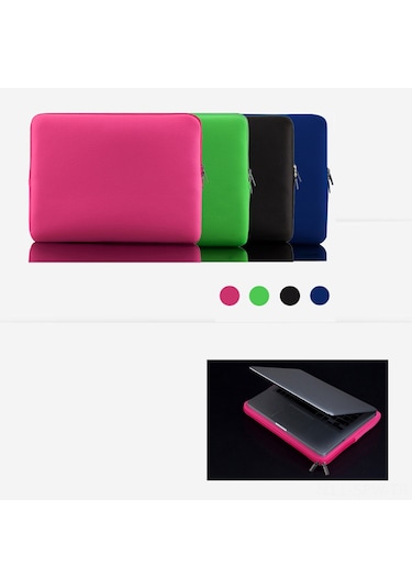 Maiyame 15"-15.6" Dizüstü Bilgisayar/ultrabook Kılıfı - Mavi Renk, Hızlı Fermuar, Darbe Emici Yastık, Zarf Stili Tasarım Koyu Mavi