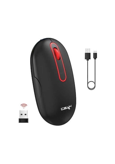 Prestigegoods Hsxj T15 2.4ghz Kablosuz Sessiz Fare Şarj Edilebilir, 10m Mesafe, Ergonomik, Usb Şarj, Windows/mac Uygun T15