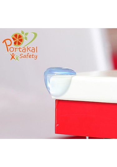 Portakal Safety Mini Şeffaf Köşe Koruyucu*8 Adet Çok Renkli