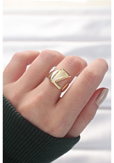 Z Harfli Altın Renk Ayarlanabilir Yüzük Altın