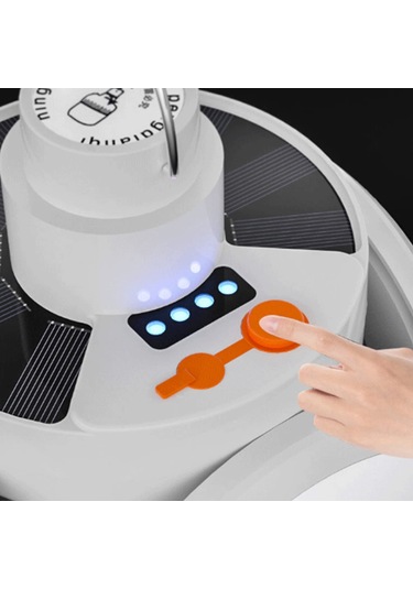 Eunewr Solar Enerji Kamp Lambası, 45 Led Kamp Lambası, Kancalı Mavi