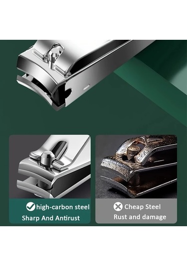 Oldfriend Set119 Gradyan Yeşil 10 Parça Manikür Seti, Tırnak Makası Ve Kulak Kaşık Bakım Kiti Seyahat Veya Ev İçin Hediye