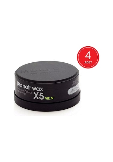 Morfose Pro Hair X5 Men Maximum Control Wax Siyah 4 x 150 ML