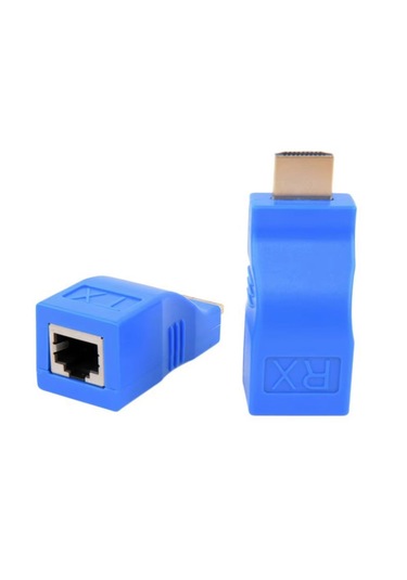 Hdmı Extender Uzatma By Cat5 Cat6 Üzerinden Uzatma 4k - 30 Metre