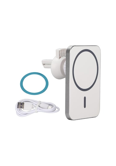 M 15W İphone Magsafe Kablosuz Şarj Oto Araç İçi Telefon Tutucu