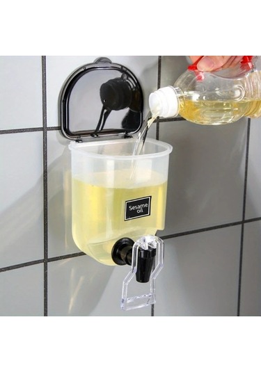 Techbloom 1 Adet Şeffaf Duvara Monte Şampuan Ve Deterjan Saklama Şişesi Black Kapaklı Mutfak Ve Banyo Organizasyonu İçin Dayanıklı Plastik Modern Tasarım 11.8x5cm Çift Kişilik