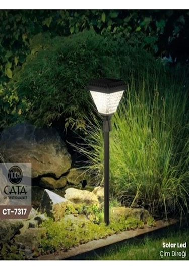 Kazıklı Bahçe Armatür Solarlı Ct-7317 30w 6400k Beyaz Diğer