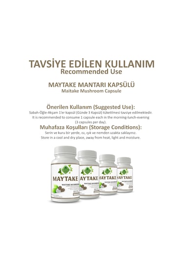Gökçek Şifa Maytake (Maitake Mushroom Capsule) 60 Kapsül