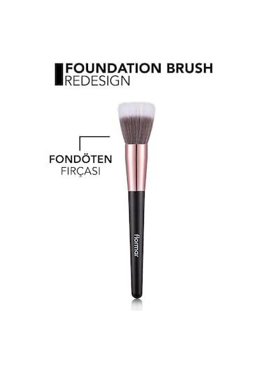 Flormar Düz Uçlu Klasik Fondöten Fırçası 001