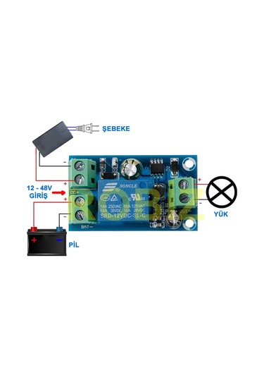 Dc12v / 48v Ups Modül Enerji Kesintisi Acil Durum Güç Kaynağı
