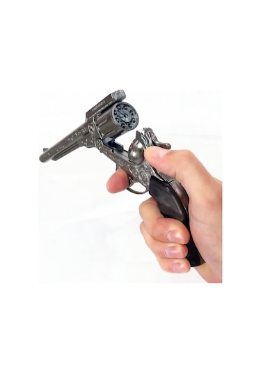 Vıp Kalite Büyük Kovboy Revolver Metal Kapsül Tabancası 8li Kapsül Kovboy Tabancası Oyuncak Tabanca