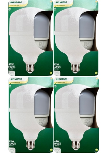 4 Adet Sylvania 45w 3000k Sarı Işık E27 Duylu Kalın Duy Torch Led Ampul