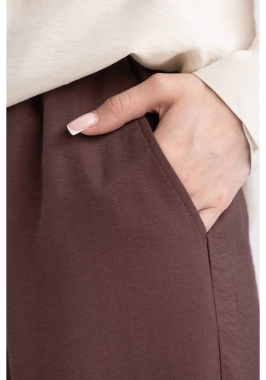 Defacto Relax Fit Pantolon B1548AX23HSBN166 Kahverengi