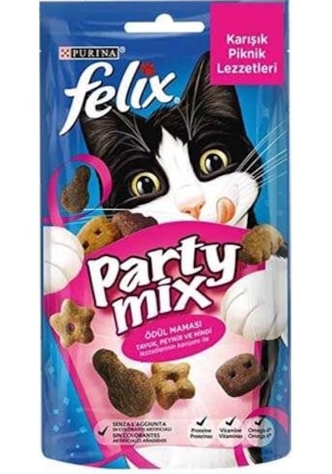 Felix Party Mix Karışık Piknik Lezzetler Kedi Ödülü 60 Gr