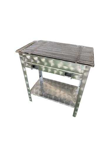 Köfteci Mangalı 35 X 70 Cm Paslanmaz Maksi Boy Sehpalı