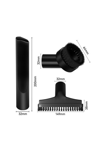 Amigaelegant Elektrikli Süpürge Fırçası Uyarlaması: 32mm Evrensel Beş Katmanlı Adaptör
