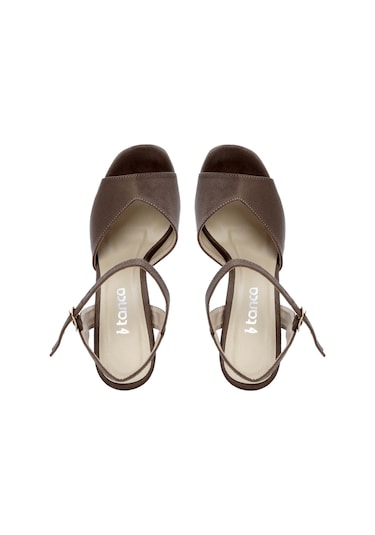 Tamer Tanca Kadın Vegan Bej Abiye Ayakkabı 539 1980 Bn Ayk Y21 Bej Suet