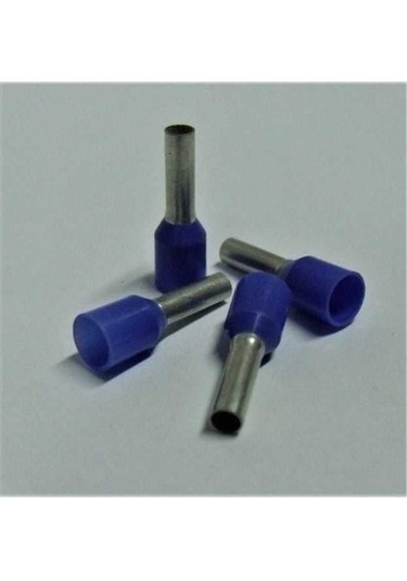 İzoleli Kablo Yüksük 2.5 Mm 100lü Paket Gri Renk 2.5MM - 500 Adet