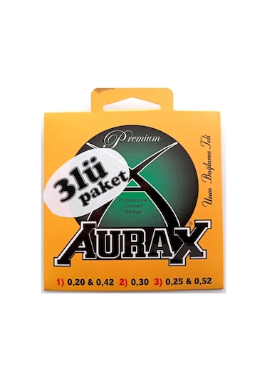 Aurax 3arx20 Üçlü Paket Uzun Sap Bağlama Teli 0,20 Profesyonel
