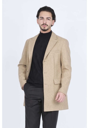 Allegro Erkek Cep Detaylı Kaban 0365701 Camel