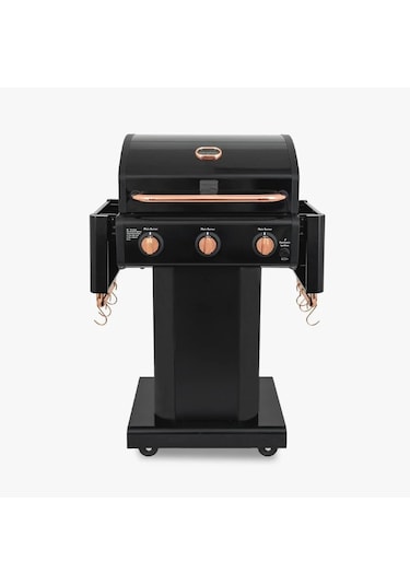 Kenmore Gazlı Barbekü 3 Ocaklı Siyah - Bakır Siyah Bakır