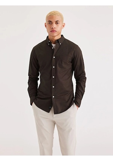 Dockers T2 Oxford Savıer Oxford Deep Forest Plaı Erkek Beyaz Gömlek - L29599 Beyaz