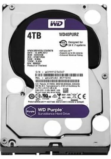 River World Güvenlik Diski 4 Tb Sata 3 Hdd 3.5" 7/24
