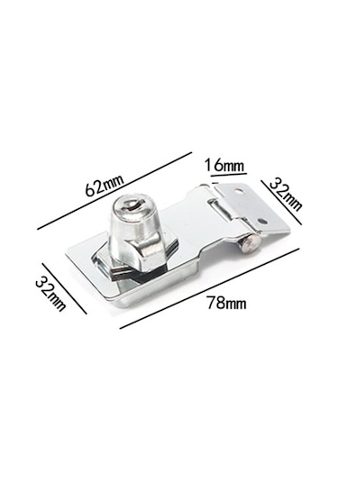 Homyl Çekmece Kapı Kilidi Taşınabilir 78mmx32mmx62mmx16mm