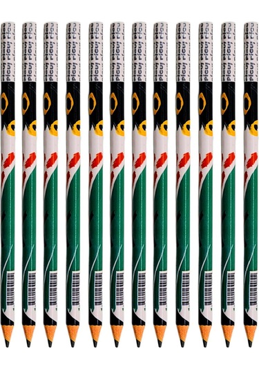 Gen-of Pigui Xox Desenli Kurşun Kalem 12 Adet Karışık