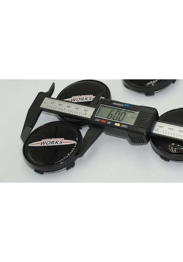 Mini John Cooper Works Logo Siyah Jant Göbeği Kapak Seti