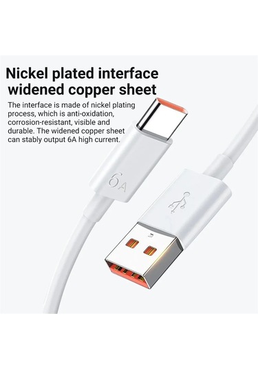 6a 66w Süper Hızlı Ab Abd Duvar Şarj Cihazı İçin Huawei Mate 40 50 60 P50 Nova Eu Plug - 2m Cable Diğer