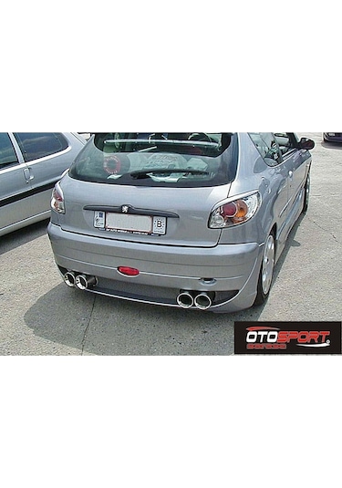 Peugeot 206 Dimma Arka Tampon Fiberglass Boyasız