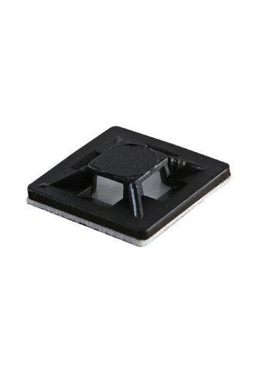 Gwest Hw-4ab ,28x28x4mm 100-adet Siyah Yapışkanlı Kroşe