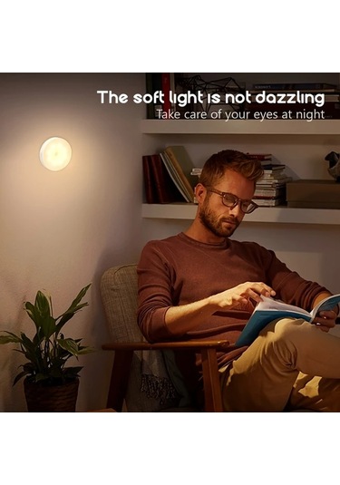 Lumaworld 6lı Amill Akıllı Hareket Sensörlü Usb Şarjlı Dimlenebilir Dolap Altı Led Işık Seti Sıcak Beyaz Sıcak Beyaz-3500k