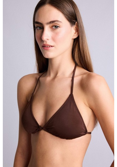 Defacto Regular Fıt Bikini Üstü T3666az26smbn341 Kahve-bn341