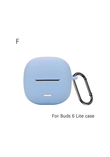 Novahub Redmi Buds 6 Lite Kılıf Moda Dantel Çiçekler Kulaklık Kapağı Silikon Kulaklık Kutusu Gökyüzü Mavisi Gökyüzü Mavisi