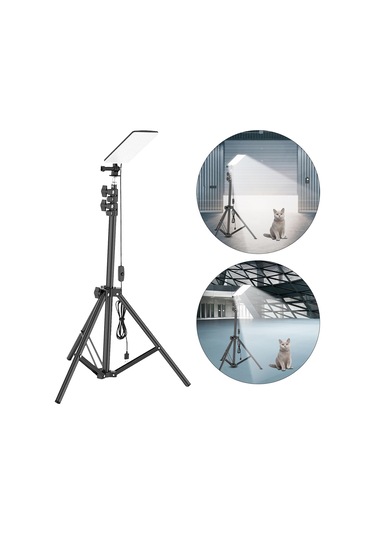 Dolıty Ayarlanabilir Led Taşkın Işık Tripod Standı Kamp Siyah