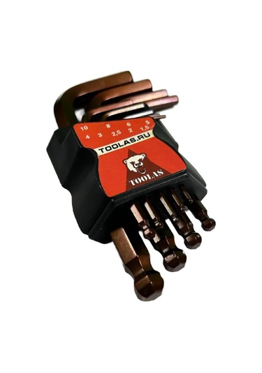 Toolas 9 Parçalı Kısa Köşe Altıgen Anahtar Seti 320889803