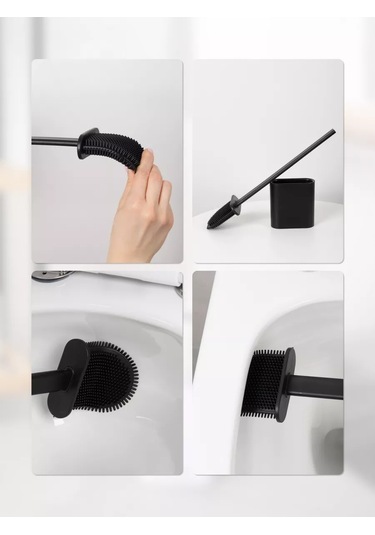 Bauheım Tuvalet İçin Silikondan Fırça 218831906 Siyah