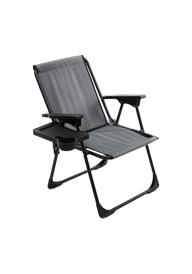 Natura Bardaklıklı Kamp Sandalyesi - Gri